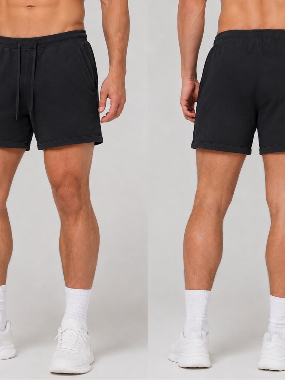 lululemon athletica Men's Black Athletic Drawstring Shorts